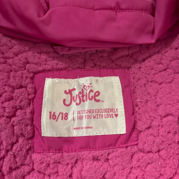 ❄️ JUSTICE Winter coat - size 16/18 - Picture 5 of 10
